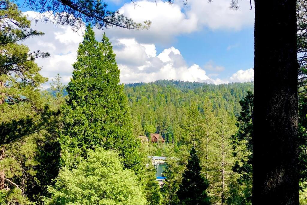 Glimmer Chalet Treetop A-Frame Cabin Lake View Lake Arrowhead Bagian luar foto