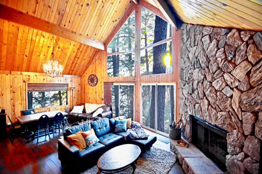 Glimmer Chalet Treetop A-Frame Cabin Lake View Lake Arrowhead Bagian luar foto