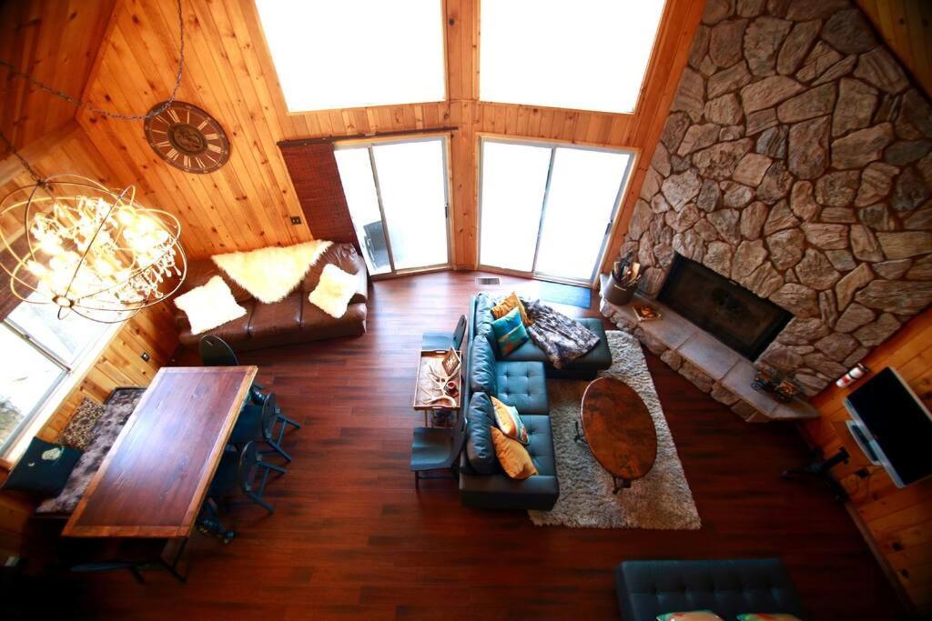 Glimmer Chalet Treetop A-Frame Cabin Lake View Lake Arrowhead Bagian luar foto